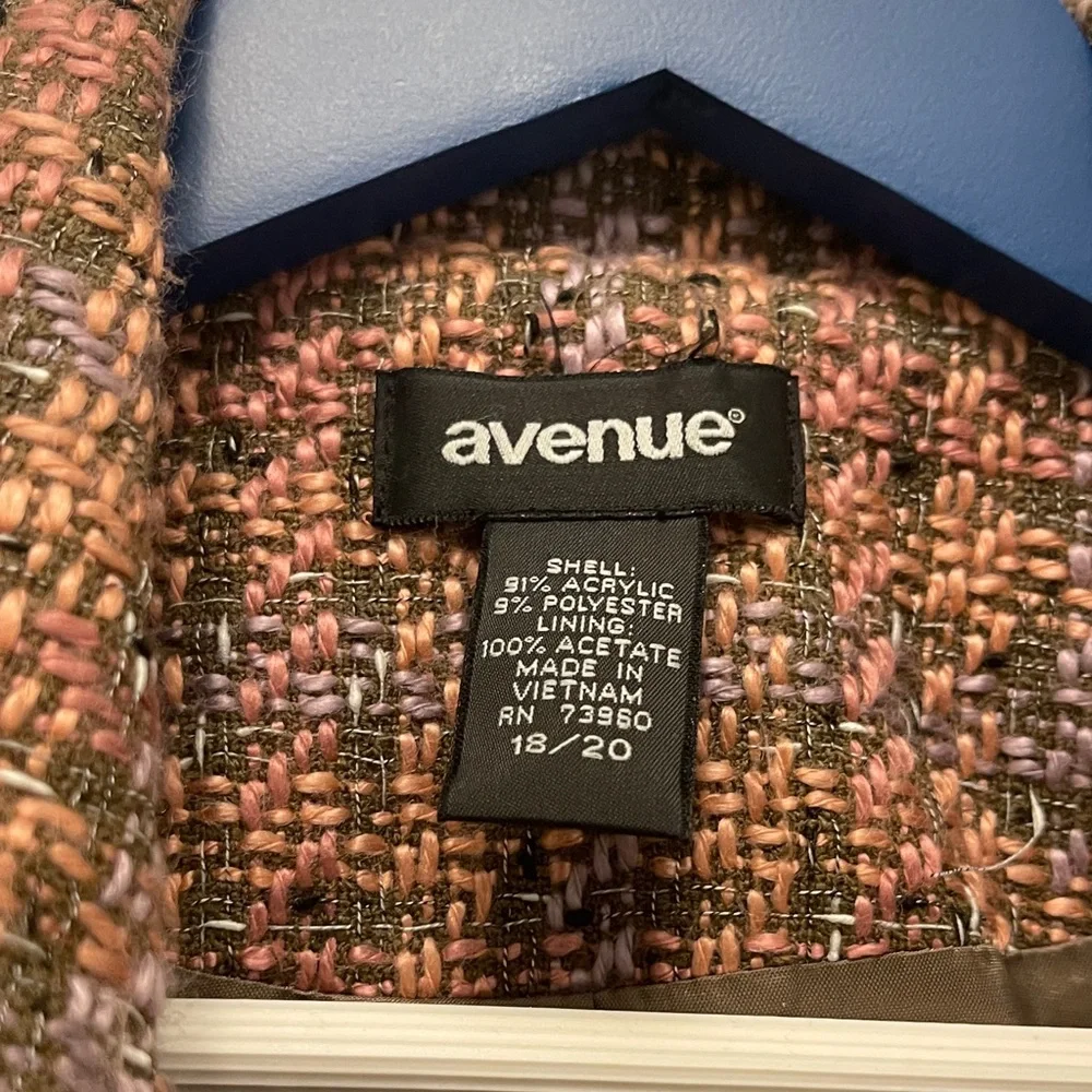 Avenue Multicolor Tweed Blazer - Picture 2 of 6